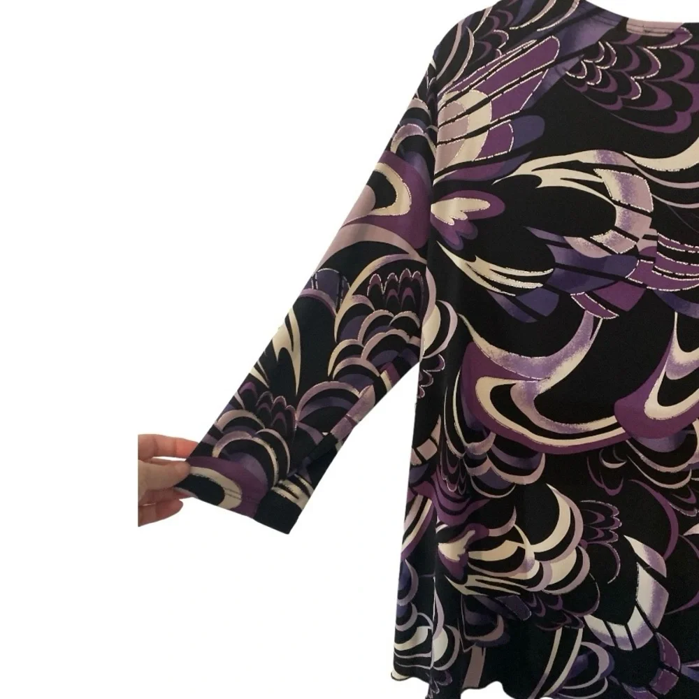 Only Nine Women’s Dressy Casual Blouse Plus Size 1X - Picture 6 of 10